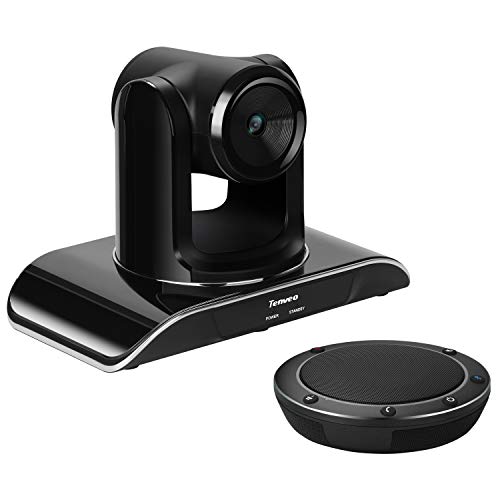 Tenveo Conference Room Camera Video conferencing System Bundle with Wireless Bluetooth Speaker for Business Meetings (VHD1080Pro-NA100B)