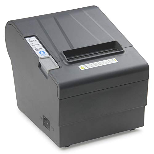 WeeiUs 80 MM 3'1/8 POS Thermal Receipt Printer USB Serial Ethernet/LAN Port Cashdrawer RS232 Auto Cutter Support Windows Mac ESC/POS