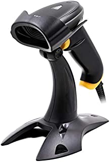 TEEMI 2D Barcode Scanner with Stand USB Wired + Virtual COM Port Handheld Automatic QR Data Matrix PDF417 bar Codes Imager for Mobile Payment Computer Screen Scan Support Windows Mac and Linux PC POS