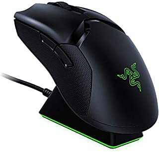 Razer Viper Ultimate Hyperspeed Lightest Wireless Gaming Mouse & RGB Charging Dock: Fastest Gaming Mouse Switch - 20K DPI Optical Sensor - Chroma Lighting - 8 Programmable Buttons - 70 Hr Battery