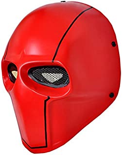 OSdream Red Wire Mesh Full Face Protection Paintball Skull Mask Cosplay Halloween