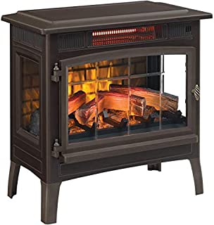 Duraflame 3D Infrared Electric Fireplace Stove with Remote Control - Portable Indoor Space Heater - DFI-5010 (Bronze)