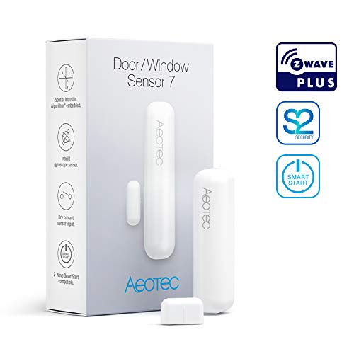 Aeotec Zwave Door Sensor Window Sensor, Z-Wave Plus Enabled, Gen5, S2, SmartStart (Door/Window Sensor 7)