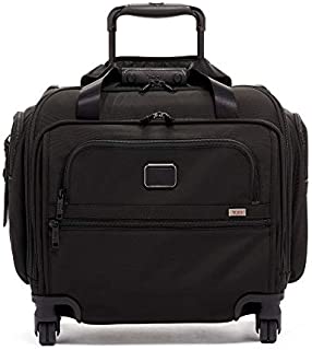 TUMI - Alpha 3 Compact 4 Wheeled Carry-On Duffel Bag - Travel Rolling Luggage for Men and Women - Black