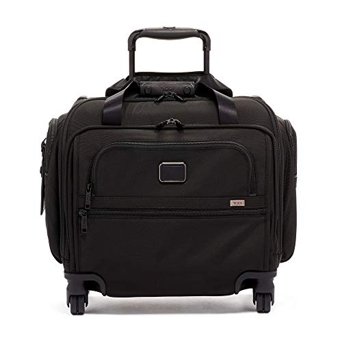 TUMI - Alpha 3 Compact 4 Wheeled Carry-On Duffel Bag - Travel Rolling Luggage for Men and Women - Black