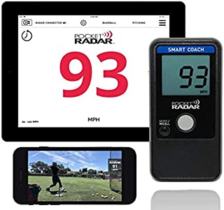 Pocket Radar Smart Coach/Bluetooth App Enabled Radar Gun Allows Remote Display and Speed in Video