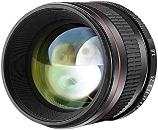 Neewer 85mm f/1.8 Manual Focus Aspherical Medium Telephoto Lens for APS-C DSLR Canon EOS 80D, 70D, 60D, 60Da, 50D, 7D, 6D, 5D, 5DS, 1Ds, Rebel T6s, T6i, T6, T5i, T5, T4i, T3i, T3, T2i and SL1 Digital