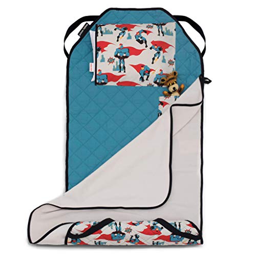 Urban Infant Tot Cot All-in-One Modern Preschool/Daycare Nap Mat with Washable Pillow and Elastic Straps - Urban Dude