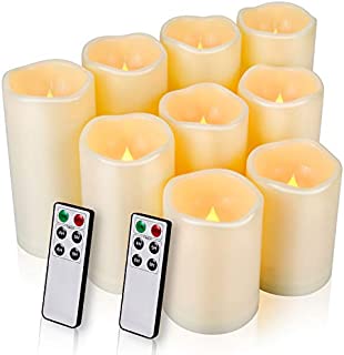 Flameless Candles, LED Candles Outdoor Candles Waterproof Candles(D: 3