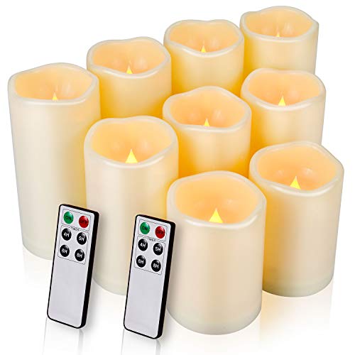 Flameless Candles, LED Candles Outdoor Candles Waterproof Candles(D: 3