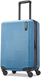 American Tourister Stratum XLT Expandable Hardside Luggage with Spinner Wheels, Blue Spruce, Carry-On 21-Inch