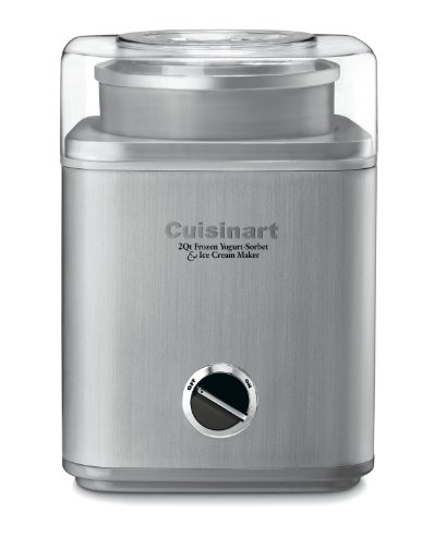 Cuisinart ICE-30BC Pure Indulgence 2-Quart Automatic Frozen Yogurt, Sorbet, and Ice Cream Maker - Silver