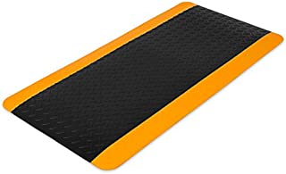 Internets Best Anti Fatigue Comfort Mat - Cushioned Non-Slip Workshop Garage Office Standing Desk Mat - Ergonomic Floor Mat for Market Booths - Waterproof - 38.75 x 19.75 inches - Black