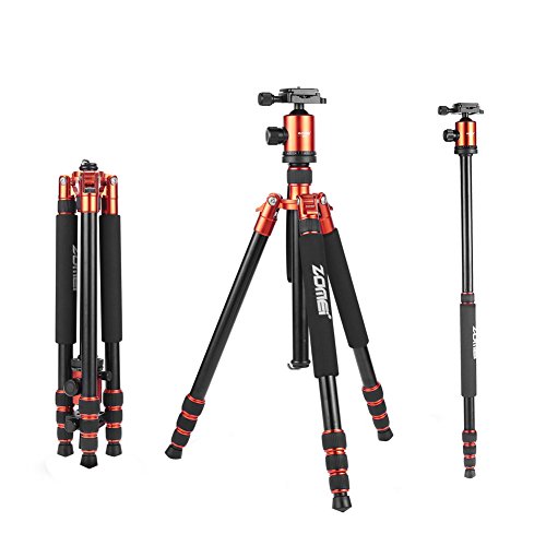 ZOMEI Tripod Camera Travel Z818 Tripod Aluminium Alloy Monopod