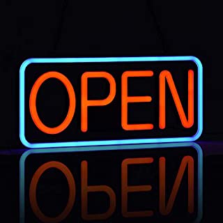 LED Neon Open Sign for BusinessUltra-Long Power CordTwo Modes Flashing & Steady Light, 21