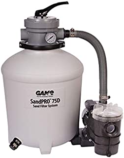 GAME SandPRO 75D Series, Complete 0.75HP Replacement Pool Sand Filter Unit, Designed for Intex & Bestway Pools, High-Performance Above-Ground Pool Vacuum, Energy Efficient, Easy to Operate