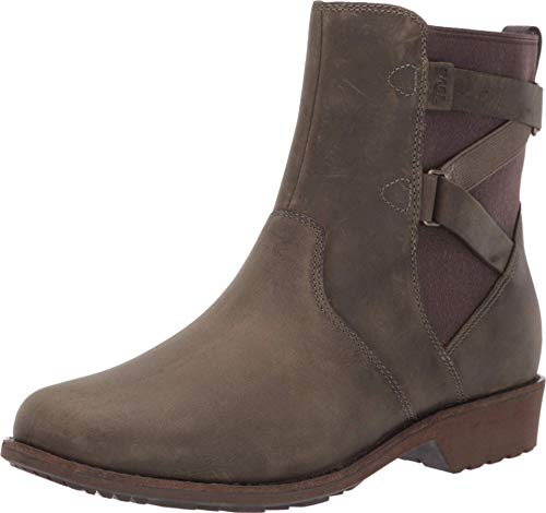 Teva Womens womens Ellery Ankle Waterproof Boots,DARK OLIVE,7.5