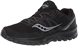 Saucony mens Excursion Tr14 Trail Running Shoe, Black/Charcoal, 10.5 US