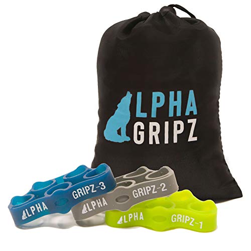 ALPHA GRIPZ 3-Level Complete Grip Strengthening Alpha Set, Light, Moderate, and Heavy Resistance