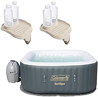 Coleman SaluSpa 4 Person Portable Inflatable Hot Tub w/Cup Holder (2 Pack)