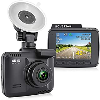 Rove R2-4K Dash Cam Built in WiFi GPS Car Dashboard Camera Recorder with UHD 2160P, 2.4