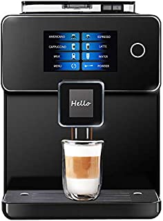 Hanchen Super Automatic Espresso Machine Dual Color Screen 5 Touch Screen 19 Bar 1.8L One Touch Americano Espresso Cappuccino Latte Maker