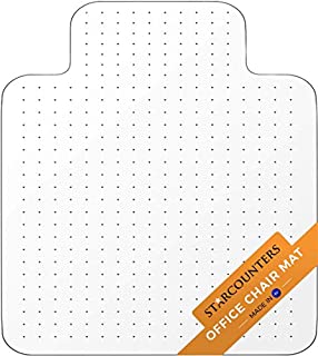 Starcounters Office Chair Mat for Carpeted Floors - Heavy Duty, (Tested to Withstand 90 000 Loading Cycles)