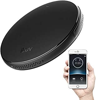 iLuv Smartshaker 2 Portable Travel Bed Shaker Alarm Clock Heavy Sleepers, Vibrating Travel Alarm Bed Shaker - Compatible iPhone X/Xs, iPhone 8/8 Plus, Galaxy Note 9/8, Galaxy S9/S8