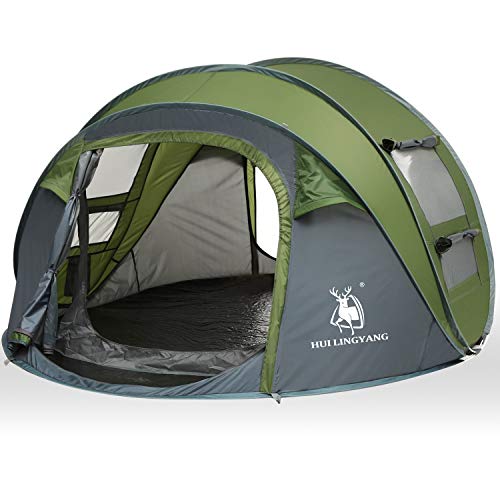 HUI LINGYANG 4 Person Easy Pop Up Tent