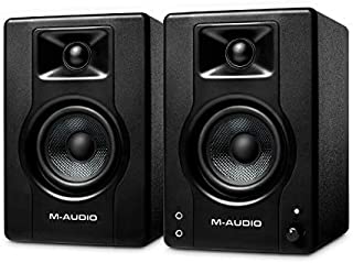M-Audio BX3 - 120-Watt Powered Desktop Computer Speakers / Studio Monitors for Gaming, Music Production, Live Streaming and Podcasting (Pair)
