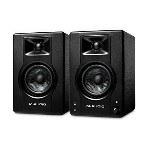 M-Audio BX3 - 120-Watt Powered Desktop Computer Speakers / Studio Monitors for Gaming, Music Production, Live Streaming and Podcasting (Pair)