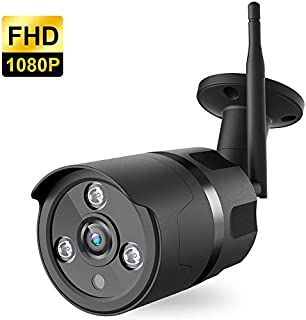 Outdoor Camera Wireless - 1080P WiFi Outdoor Security Camera, FHD Night Vision, A.I. Motion Detection, Instant Alert via Phone, 2-Way Audio, Live Video Zooms Function, Cloud Storage/Micro SD Card