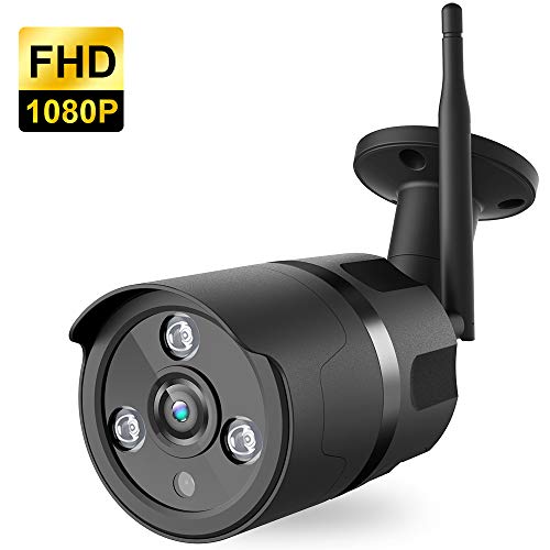Outdoor Camera Wireless - 1080P WiFi Outdoor Security Camera, FHD Night Vision, A.I. Motion Detection, Instant Alert via Phone, 2-Way Audio, Live Video Zooms Function, Cloud Storage/Micro SD Card