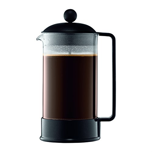 Bodum 1548-01US Brazil French Press Coffee and Tea Maker, 34 Ounce, Black