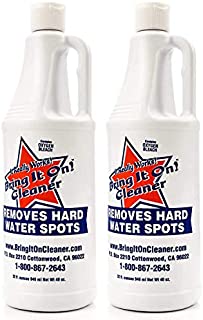 Bring it On Cleaner Hard Water Spot Remover Eco Friendly Shower Glass Cleaner Most Effective for Fiberglass, Windows, Chrome, Tubs, Granite, Steel, Soap Scum, Tile and Grout - 2 x 32 Ounce