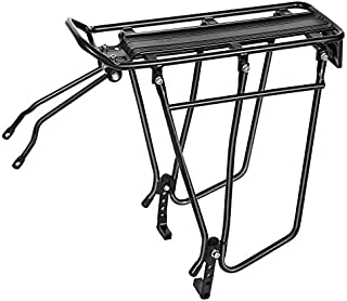 SONGMICS Bike Rear Rack, Bicycle Cargo Carrier, Disc Brake, Adjustable USBC03B