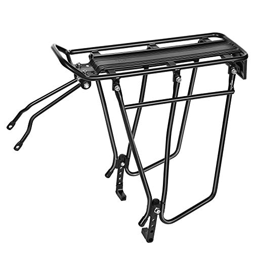 SONGMICS Bike Rear Rack, Bicycle Cargo Carrier, Disc Brake, Adjustable USBC03B