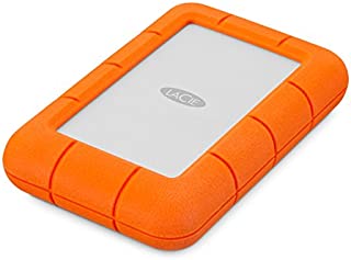 LaCie (LAC9000633) Rugged Mini 4TB External Hard Drive Portable HDD  USB 3.0 USB 2.0 Compatible, Drop Shock Dust Rain Resistant Shuttle Drive, for Mac and PC Computer Desktop Workstation PC Laptop