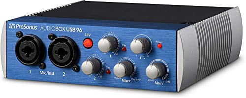 PreSonus AudioBox USB 96 2x2 USB Audio Interface with Studio One Artist and Ableton Live Lite DAW Recording Software