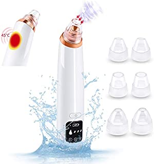 Blackhead Remover Pore Cleaner Vacuum Cleaning Tool for Skin Facial Care,Electric Face Pore Extractor Professional Blackhead&Blemish Removal USB Rechargeable with 6 Strong Suction Led Display Screen