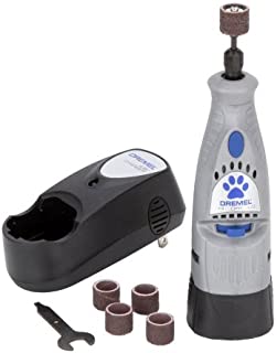 Dremel 7300-PT 4.8V Cordless Pet Dog Nail Grooming & Grinding Tool, Safely & Humanely Trim Pet & Dog Nails, Grey