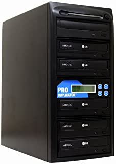 Produplicator 1 to 5 24X Burner M-Disc Support CD DVD Duplicator - Standalone Copier Duplication Tower