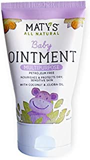 Maty's All Natural Multipurpose Baby Ointment - Petroleum & Fragrance Free - Made with Coconut & Jojoba Oils - 3.75 oz.