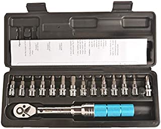 15PCS Bike Torque Wrench Set, Bike Repair Tool Kits for Bicycle Repair Adjustable Torque Wrench Mounting Bolts Torque Wrench