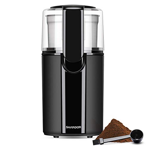 SHARDOR Coffee Grinder Electric, Electric Coffee Blade Grinders with Removable Stainless Steel Bowl, Black