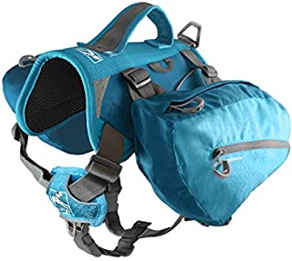 Kurgo Dog Saddlebag Backpack, Back Pack Dog Harness, Hiking Pack for Dogs, Packs for Pets to Wear, Camping & Travel Vest Harness, Reflective, Lightweight, Baxter Pack, For Medium & Large Pets