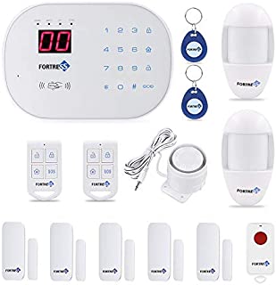 Compatible with Alexa -App Controlled Updated S03 WiFi and Landline Security Alarm System Classic Kit Wireless DIY Home Security System by Fortress Security Store- Easy to Install