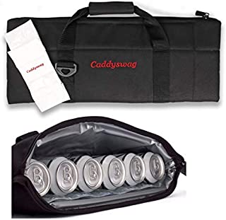 Caddyswag Par 6 Pack Golf Bag Cooler With Flexible Reusable Freezer Gel Pack