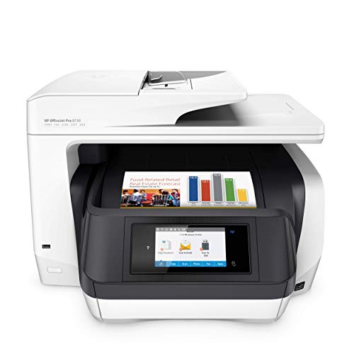 HP OfficeJet Pro 8720 All-in-One Wireless Printer, HP Instant Ink or Amazon Dash replenishment ready - White (M9L75A)