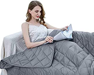 ZZZhen Weighted Blanket - High Breathability - 48''72'' 15LBs - Premium Heavy Blankets - Calm Sleeping for Adult and Kids, Durable Quilts and Quality Construction